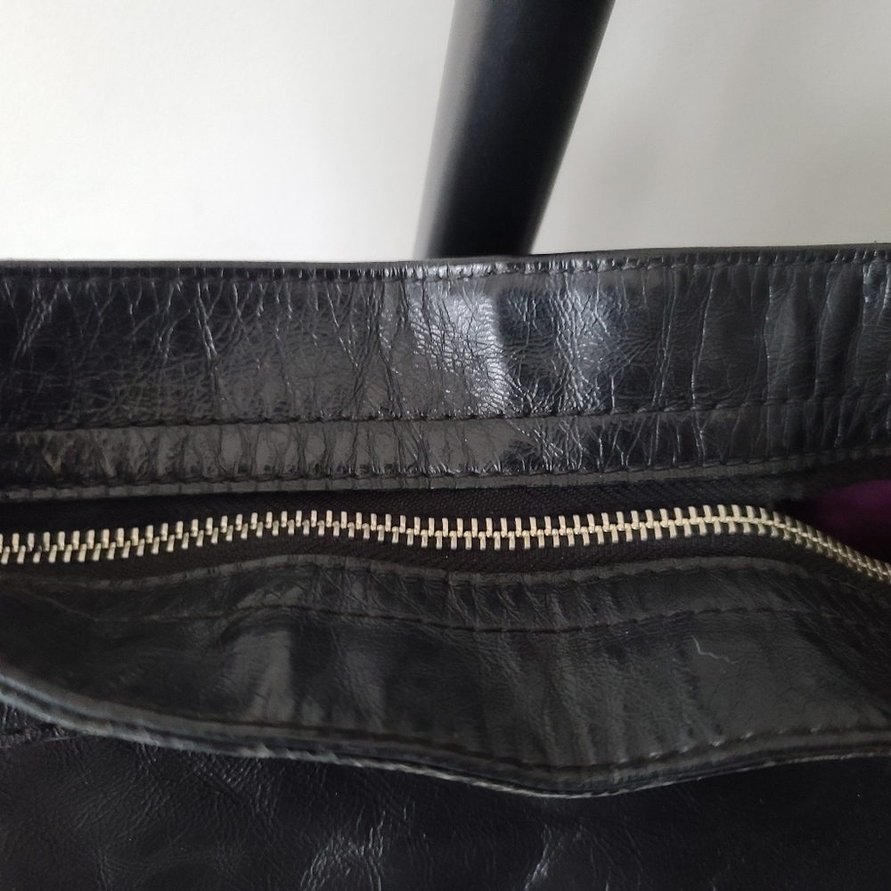 Coach Zoe Black Leather Hobo Shoulder Bag #F15478 - Picture 9 of 14
